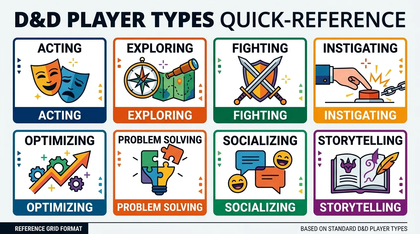 D&D Player Types Quick-Reference