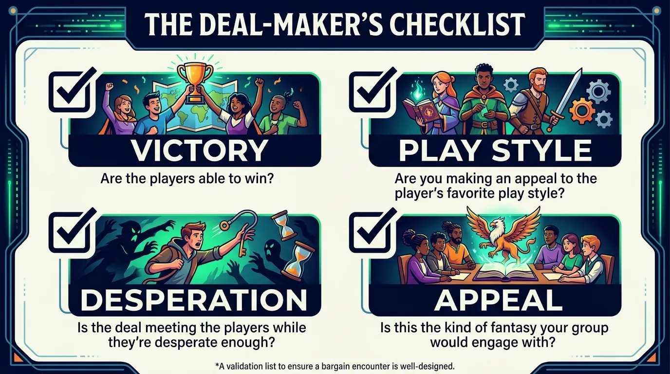 The Deal-Maker’s Checklist
